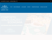 Tablet Screenshot of hotellagodapalma.com.br